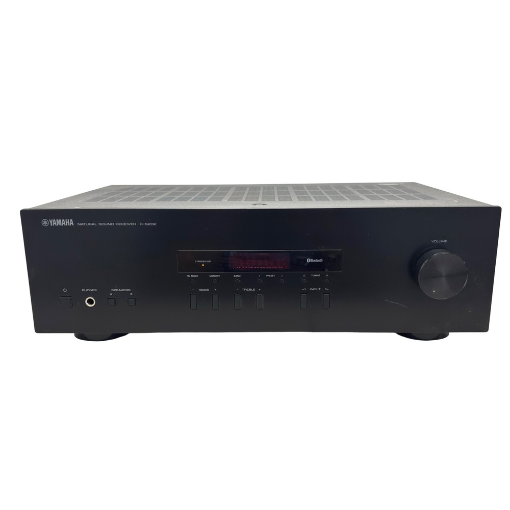 Yamaha R-S202 Stereo Receiver Bluetooth Black Home Audio RS202 Untested Repairs
